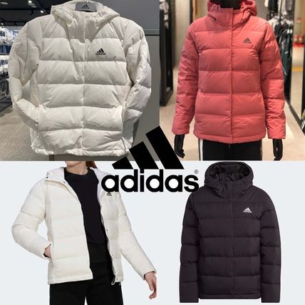 ホワイト（白）系 韓国 adidas(アディダス) ダウンジャケット