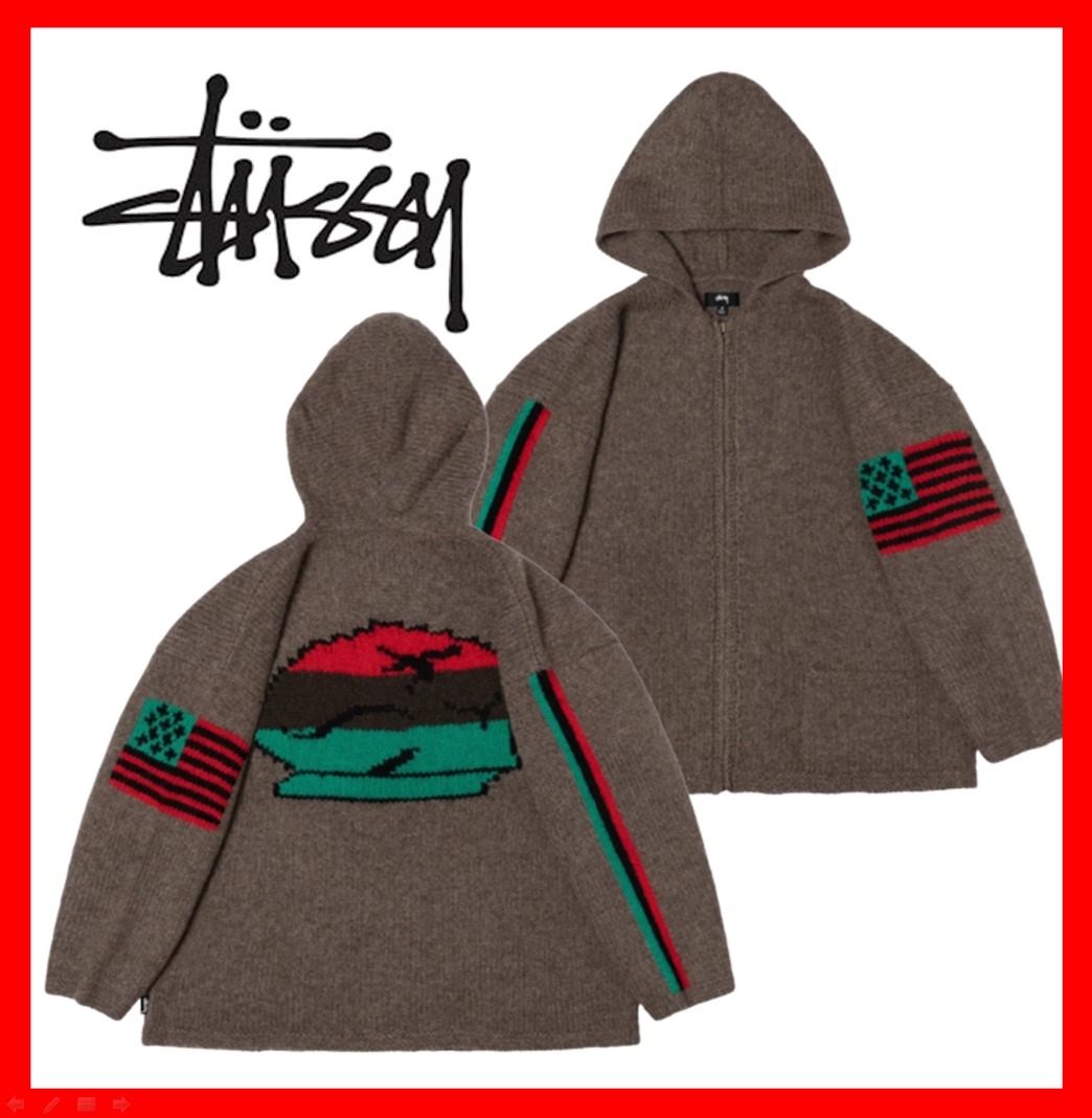 STUSSY × DENIM TEARS KNIT HOODIE