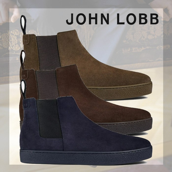 John Lobb Chesland スエード・チェルシーブーツ-