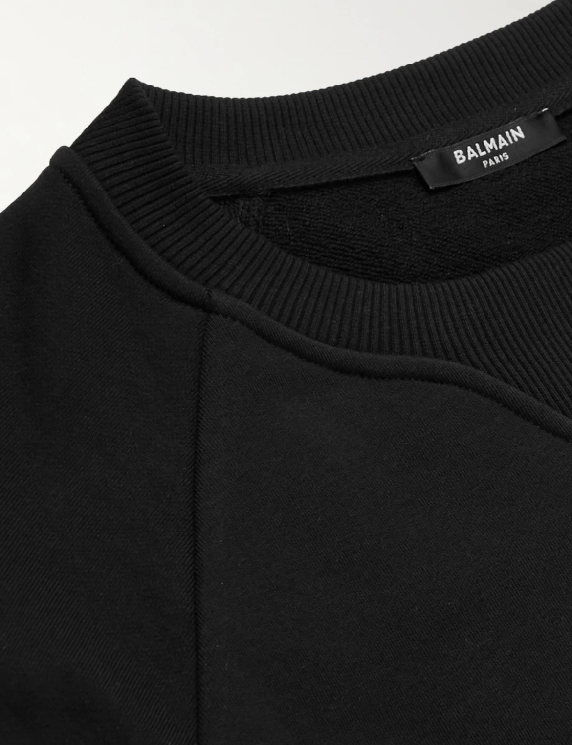 Balmain フロックロゴ コットン スウェットシャツ 人気 Balmain フロックロゴ コットン スウェットシャツ 人気