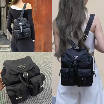 【大注目】PRADA◆リナイロン スモール バックパック ロゴ 大人気 PRADA◇リナイロン スモール バックパック ロゴ 3色展開