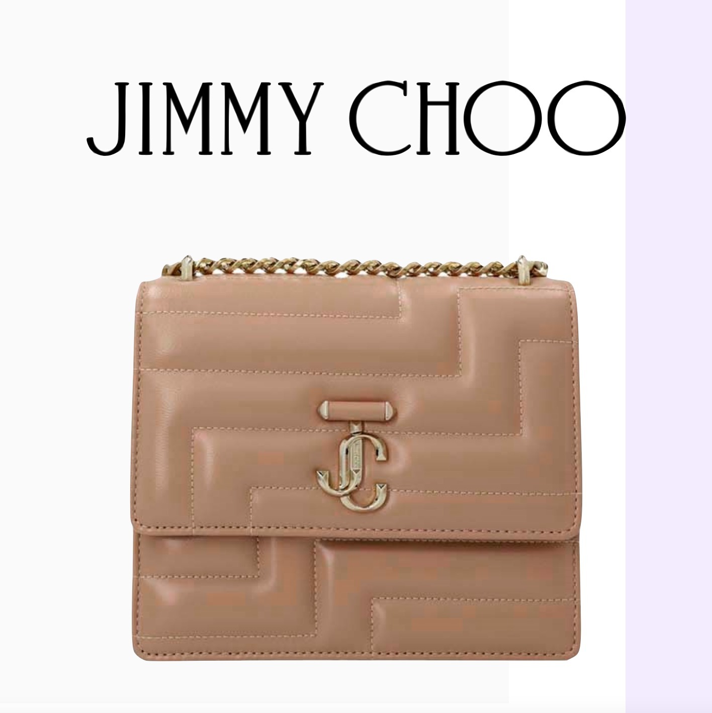 JIMMY CHOO ☆ Varenne Avenue Quad JCロゴ付 ショルダーバッグ バッグ