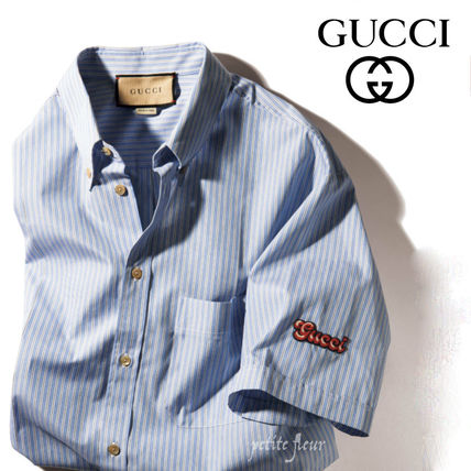 GUCCI LES POMMES collection ストライプシャツ-