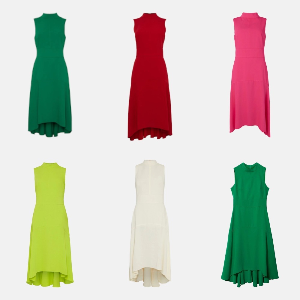 ☆KAREN MILLEN☆ ソフト テーラード ハイロー ミディワンピース