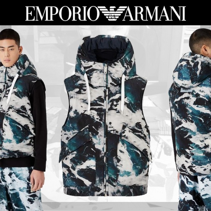 Emporio Armani◇ リサイクル リバーシブル ダウン ジャケット www