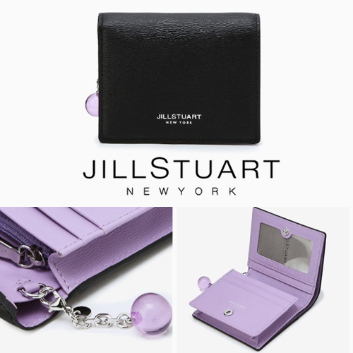 JILLSTUART正規品★[23SS] 配色 本革 折りたたみ財布