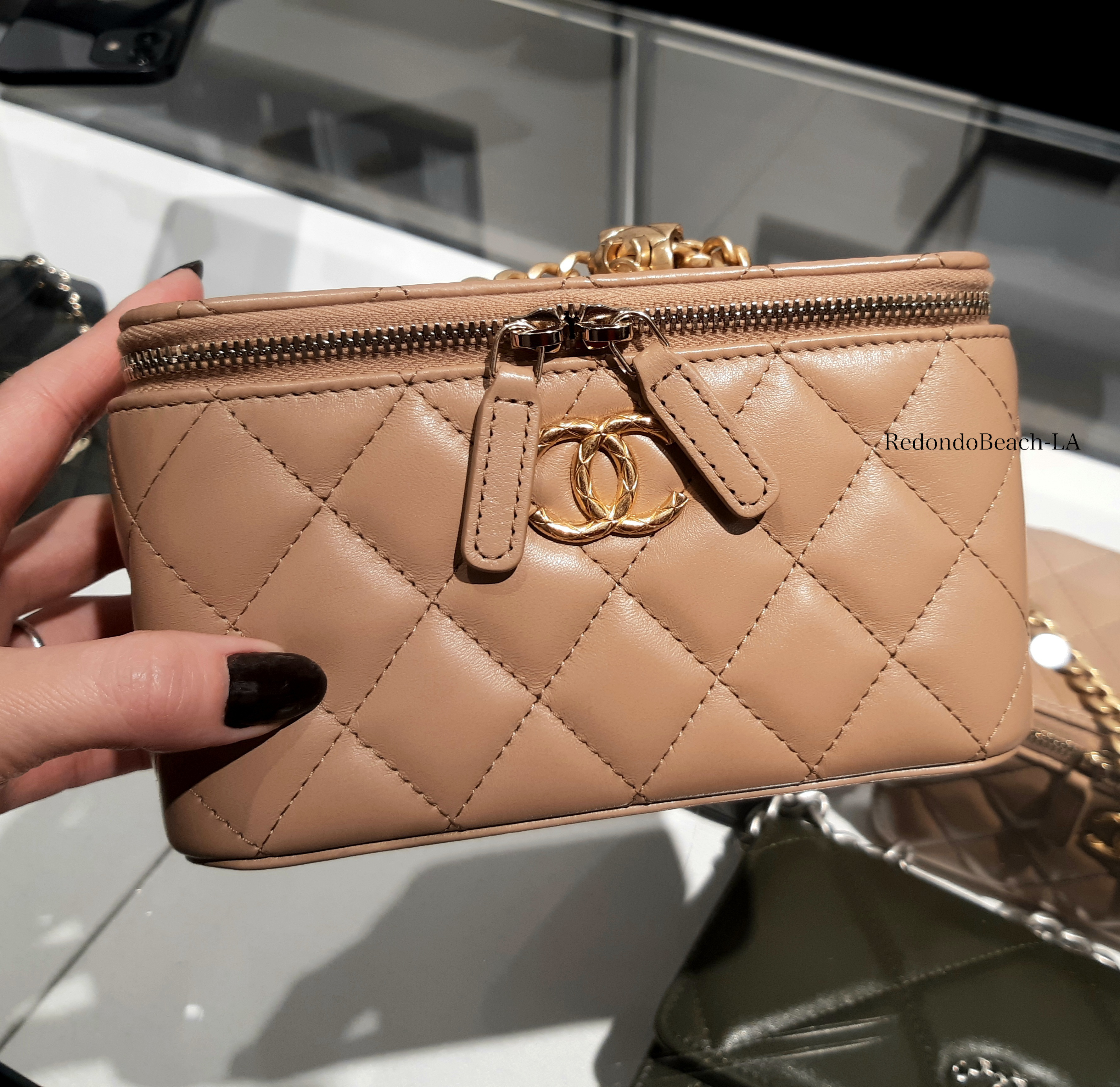 Chanel O Case Small Beige