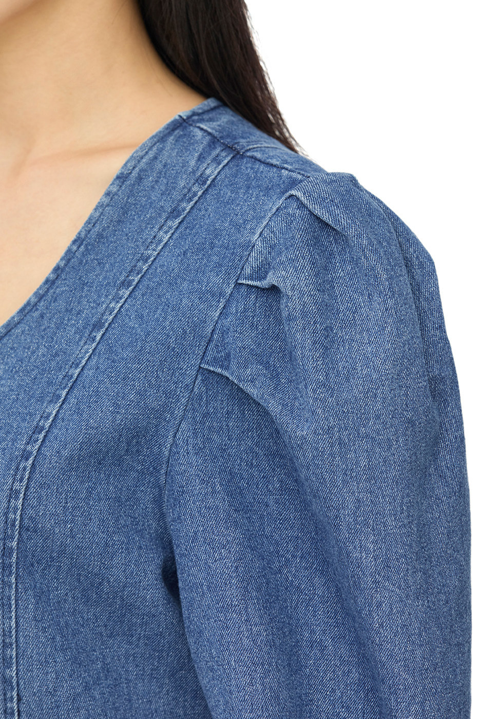 【PORTERNA】Sei denim balloon short one piece PORTERNA】Sei denim balloon short one piece