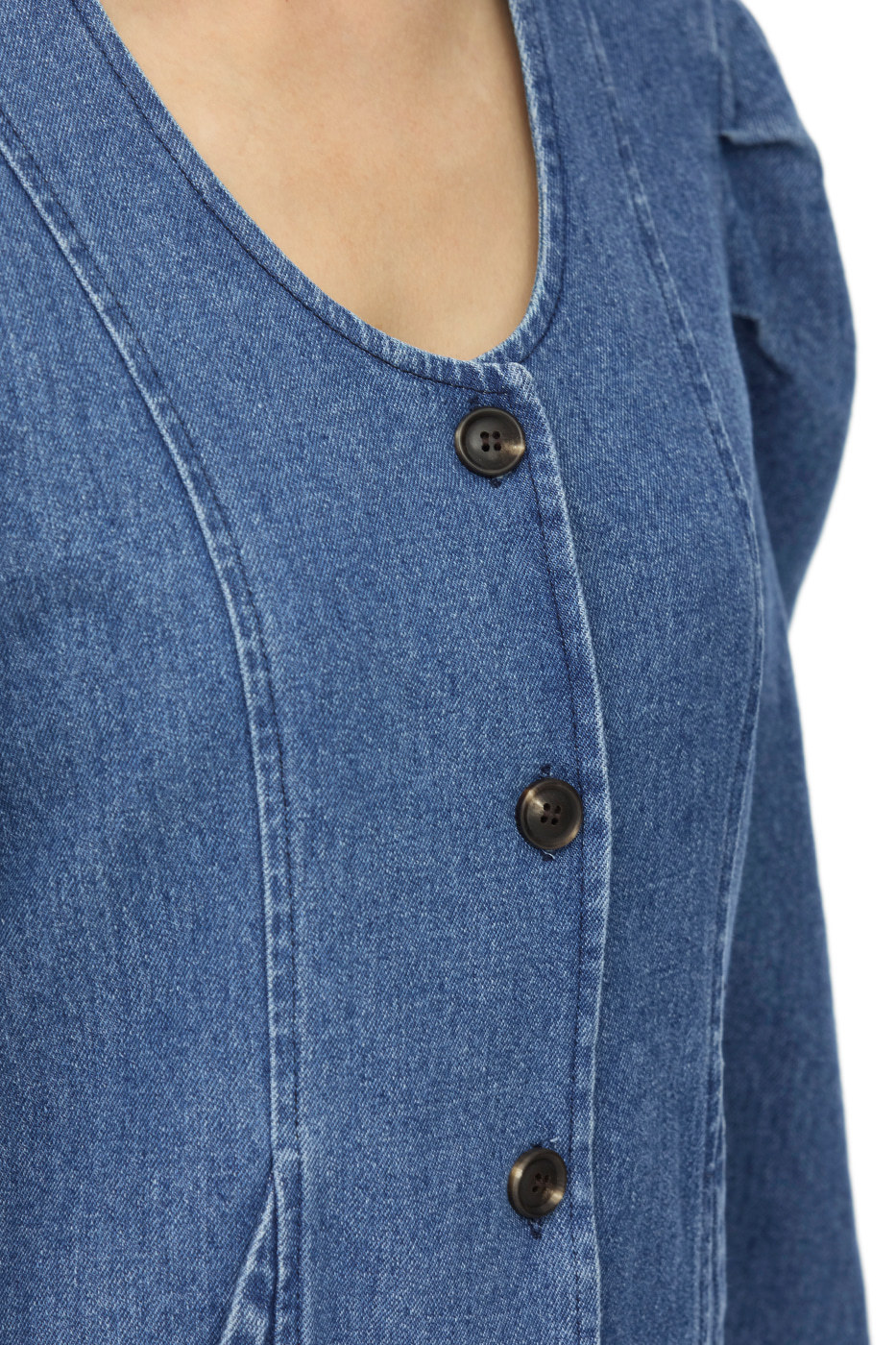 【PORTERNA】Sei denim balloon short one piece PORTERNA】Sei denim balloon short one piece