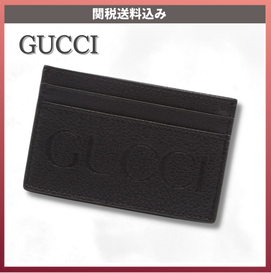 完成品 未使用 グッチ ロゴ カードケース レザー - 通販 - www