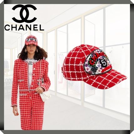 ツイード CHANEL(シャネル) 帽子(レディース) - 海外通販のBUYMA