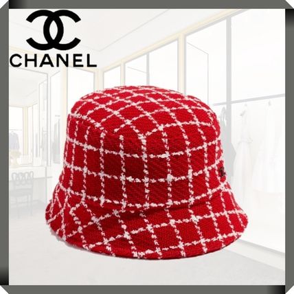 ツイード CHANEL(シャネル) 帽子(レディース) - 海外通販のBUYMA