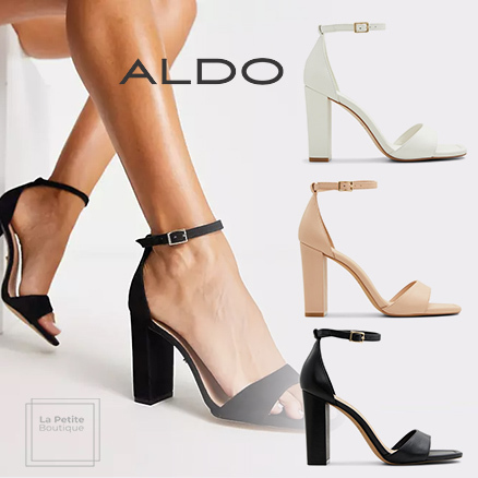 【ALDO】スエード・レザー☆Enaegyn〇ブロックヒール・サンダル