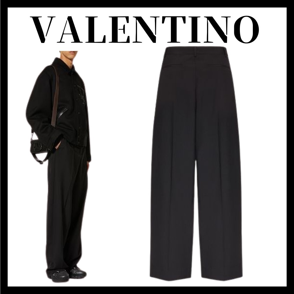 VALENTINO WIDE slacks ウールスラックス-