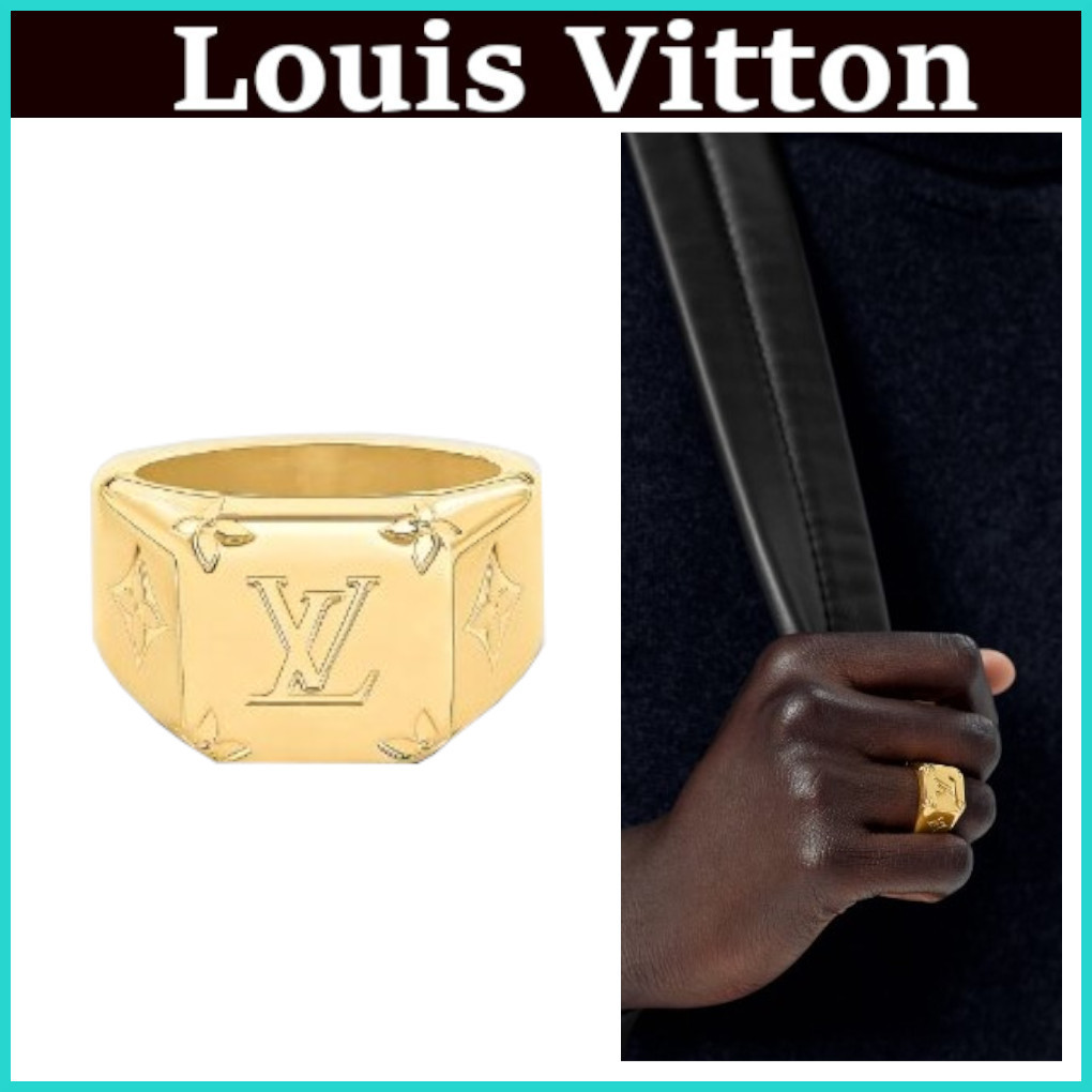 ◇LOUIS VUITTON◇粋なお洒落!シグネットリングモノグラムリング