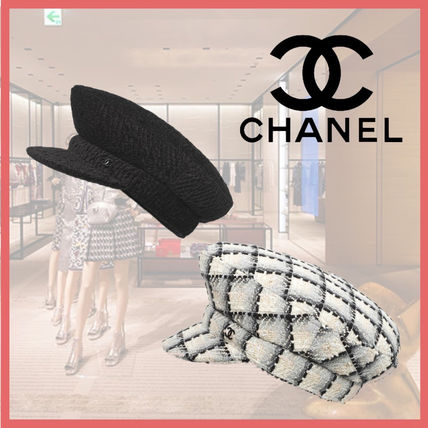 ツイード CHANEL(シャネル) 帽子(レディース) - 海外通販のBUYMA