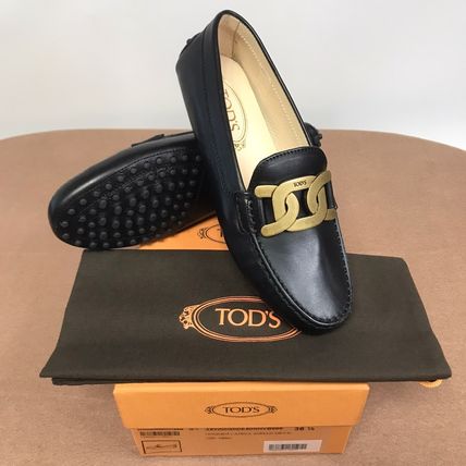 TOD'S Loafer & Moccasin Casual Style Leather Party Style Office Style Elegant Style