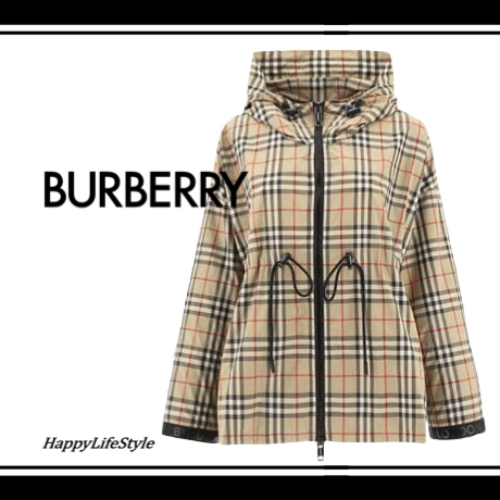 お気に入り♪◇Vintage Check フーディー ジャケット◇Burberry