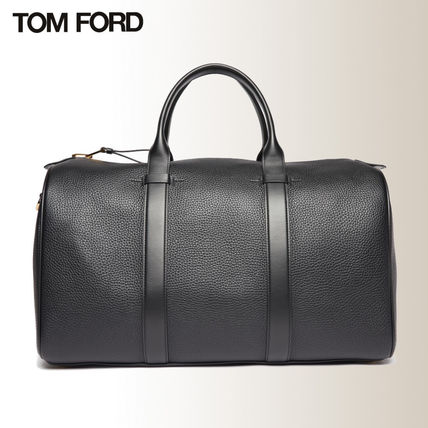 TOM FORD Boston Bags Leather Logo Boston Bags