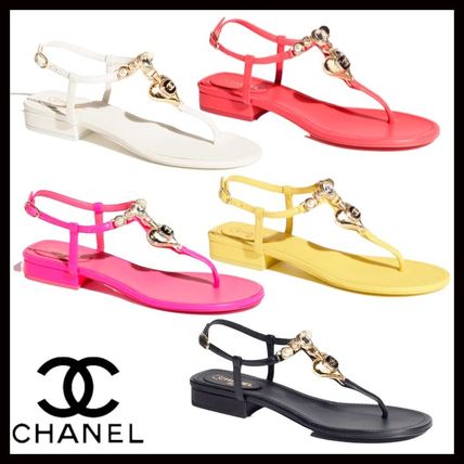 ピンク系 CHANEL(シャネル) サンダル・ミュール(レディース) - 海外 ピンク系 CHANEL(シャネル) サンダル・ミュール(レディース) - 海外