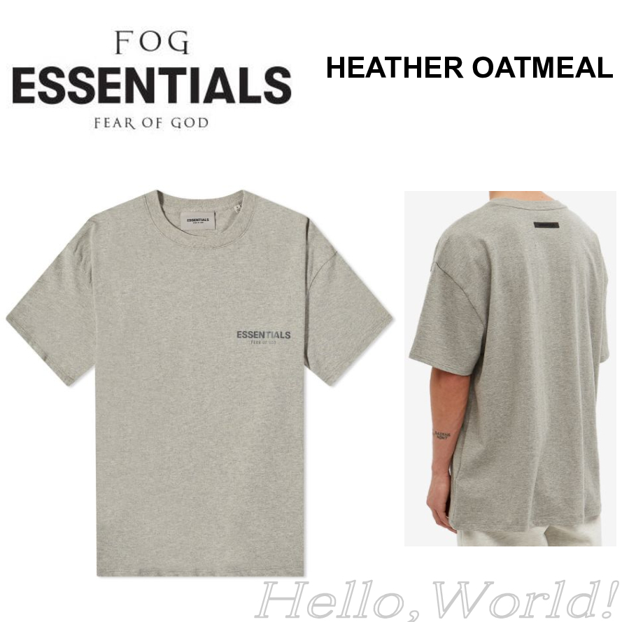 FOG|ESSENTIALS|Logo T-Shirt S/S 半袖 HEATHER OATMEAL