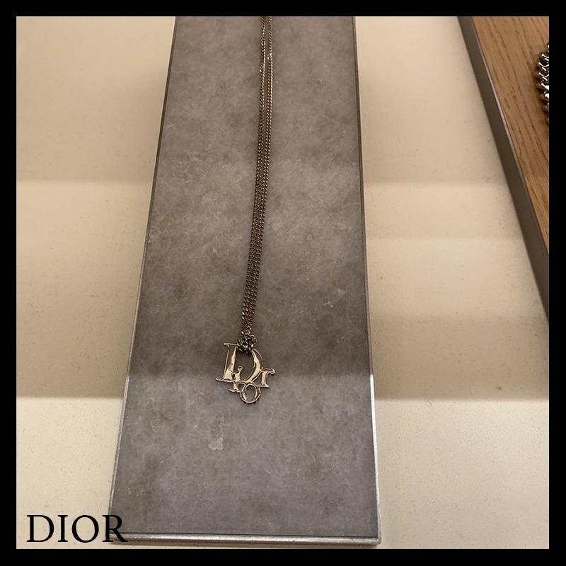 【すぐ届く】 DIOR ディオール ネックレス 真鍮 & クリスタル