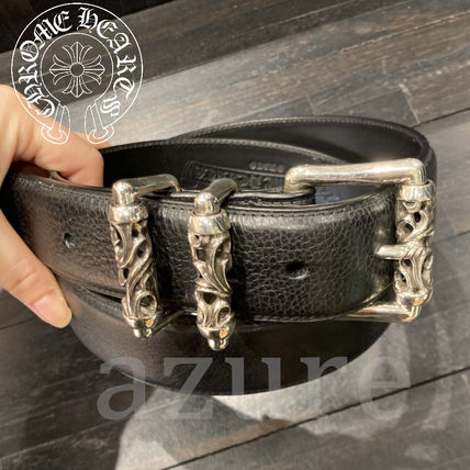 CHROME HEARTS Belts Plain Logo Belts