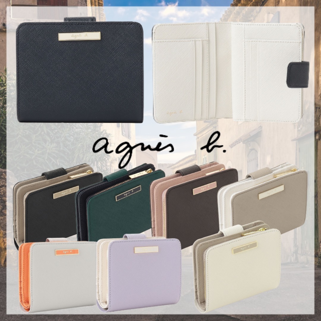すぐ届く agnes b* QAW05-11 二つ折りウォレット 送料込み