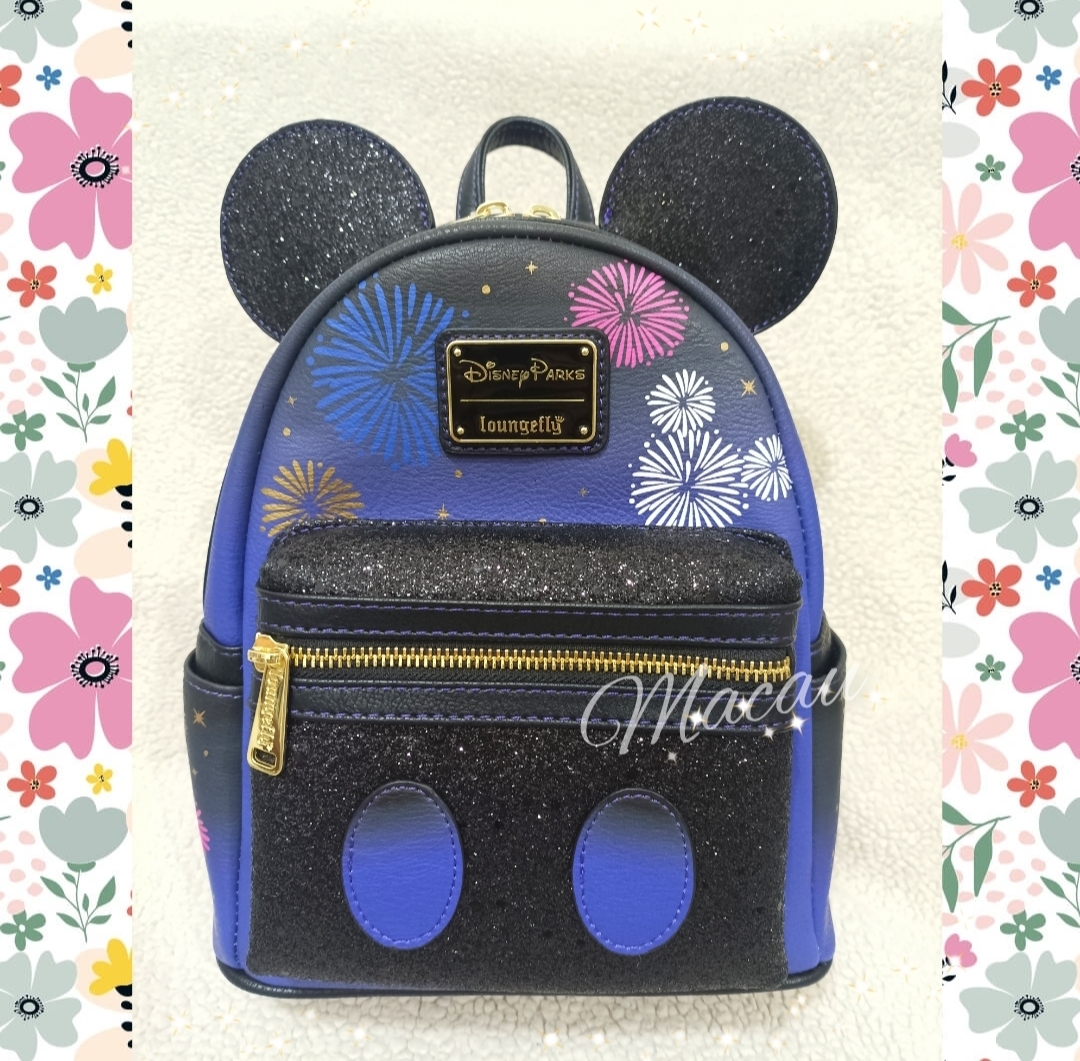 新作！Disney x loungefly ミッキー 花火リュック