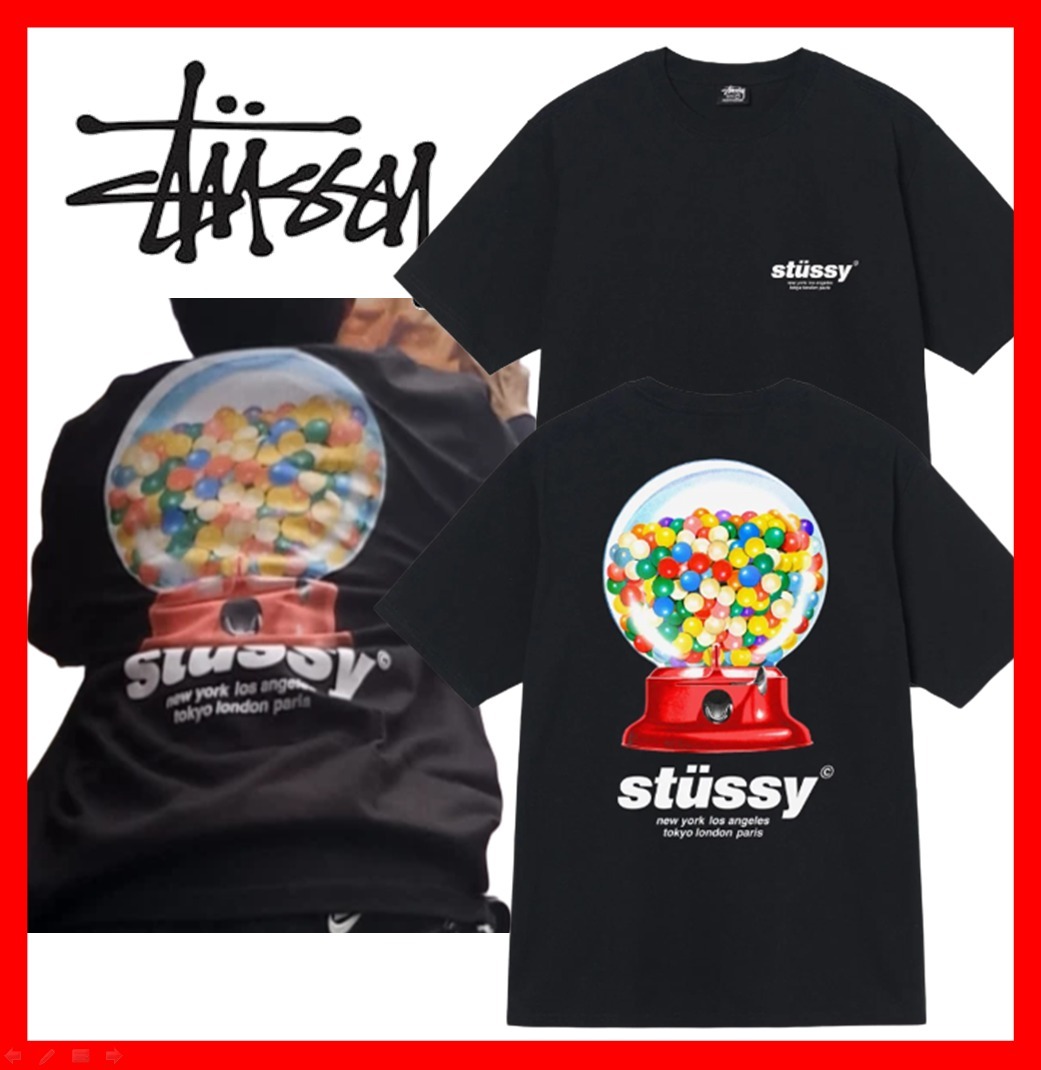 ★人気★【STUSSY】★Stussy Gumball T-Shir.t Black★Tシャツ★