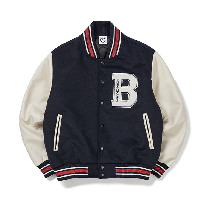 MONSTA X着用○BORN CHAMPS○CHMPS WOOL VARSITY JACKET 男女