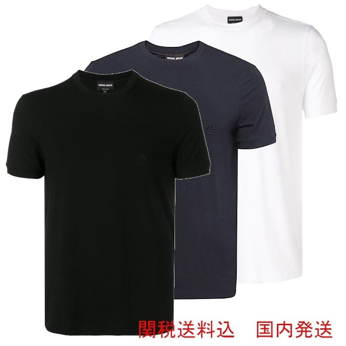 【GIORGIO ARMANI】Tシャツ ストレッチジャージー ビスコース製