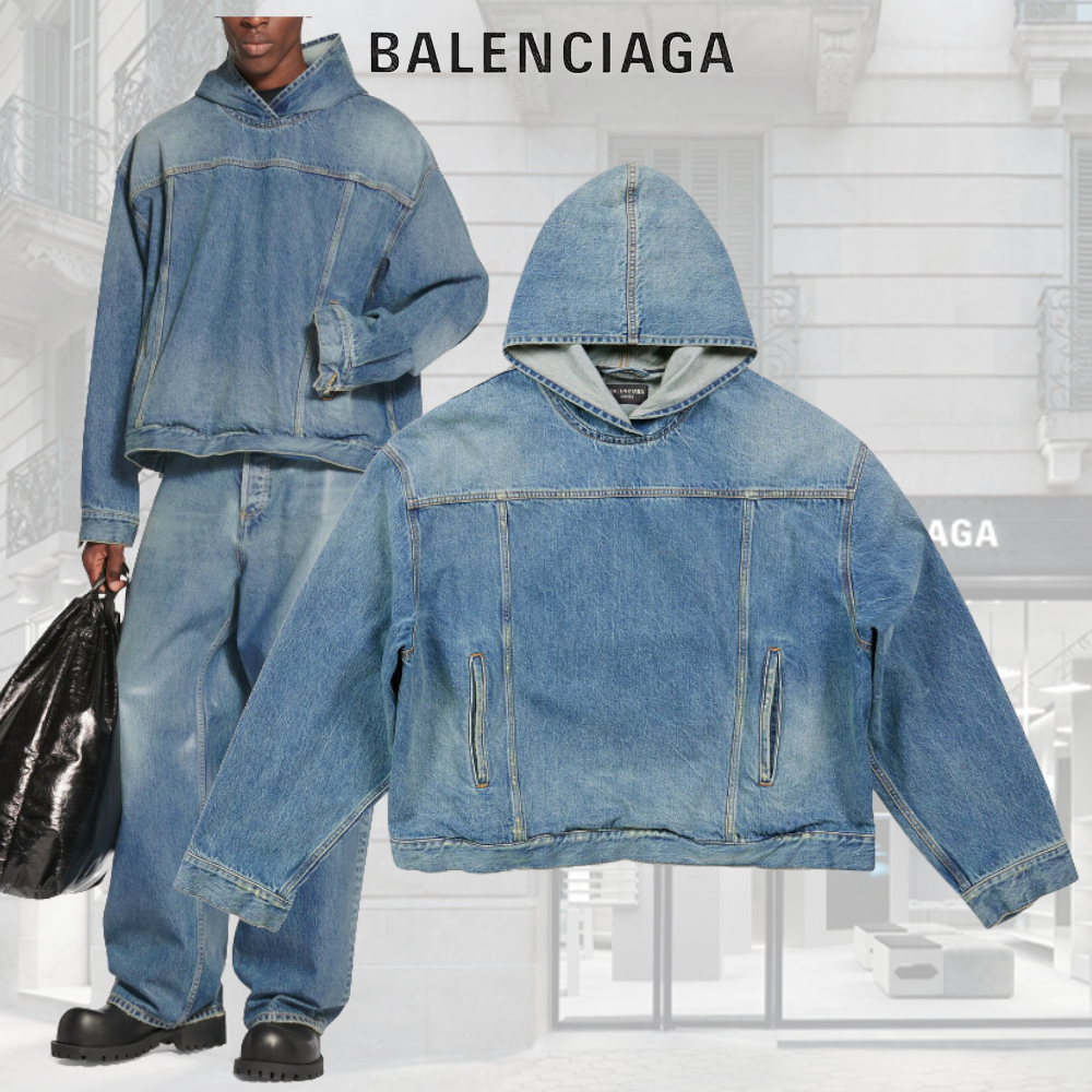 【BALENCIAGA】プルオーバー デニムジャケット