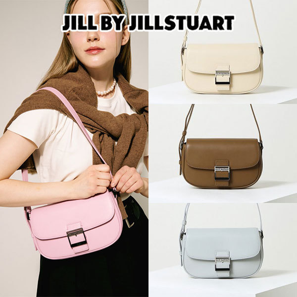ショルダーバッグ・ポシェット JILLSTUART [ZOEY] COW LEATHER LOGO BUCKLE CROSS BAG BMH10