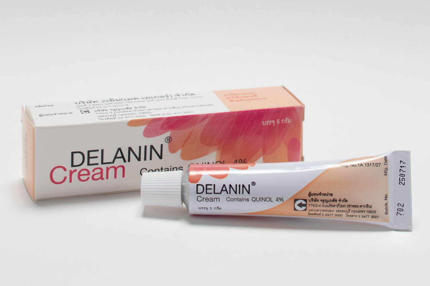 デラニンクリーム DELANIN Cream シミ取り キノール4％ 5g x24本