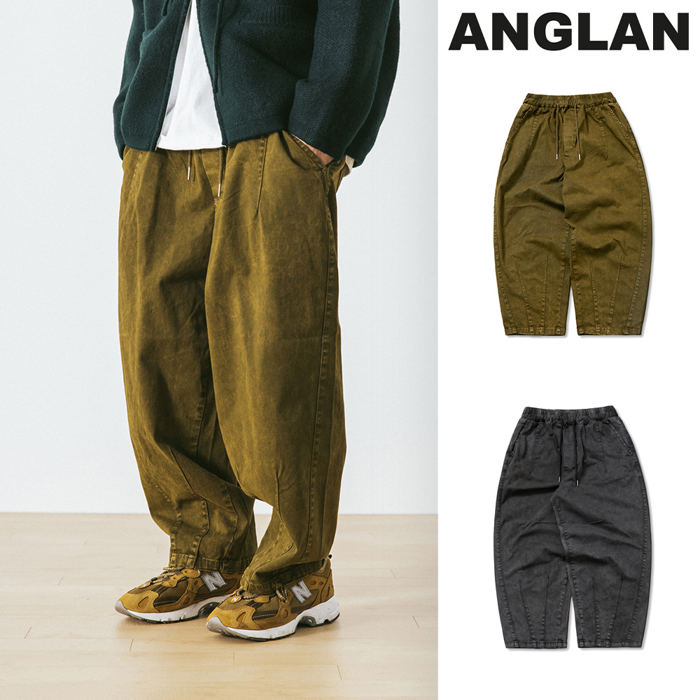 【ANGLAN】Pigment Salt Balloon Pants