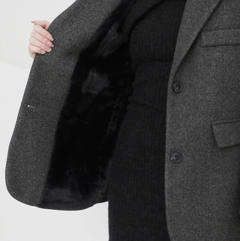 【NONCODE】Roel mink linening jacket