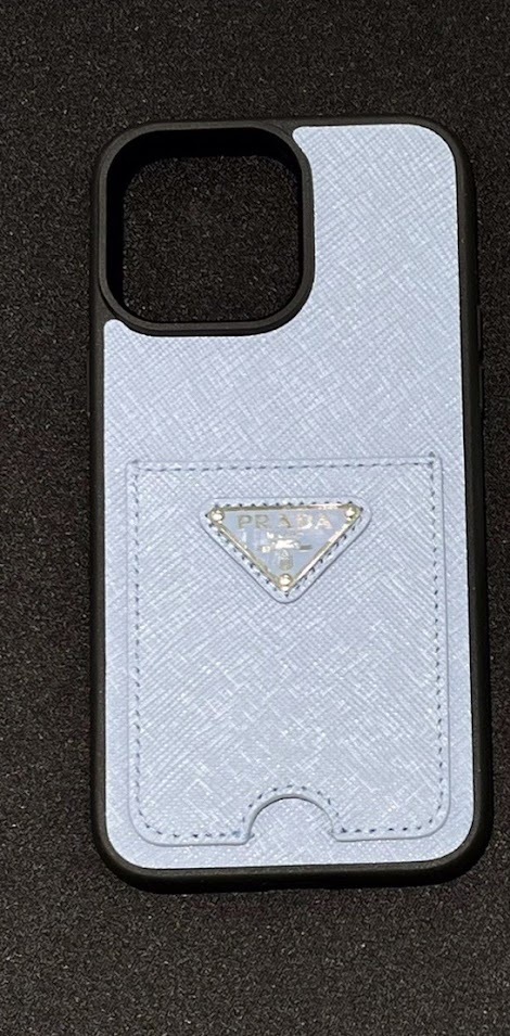 【関税込/国内発】PRADA レザー フォンカバーiPhone 14PROMAX