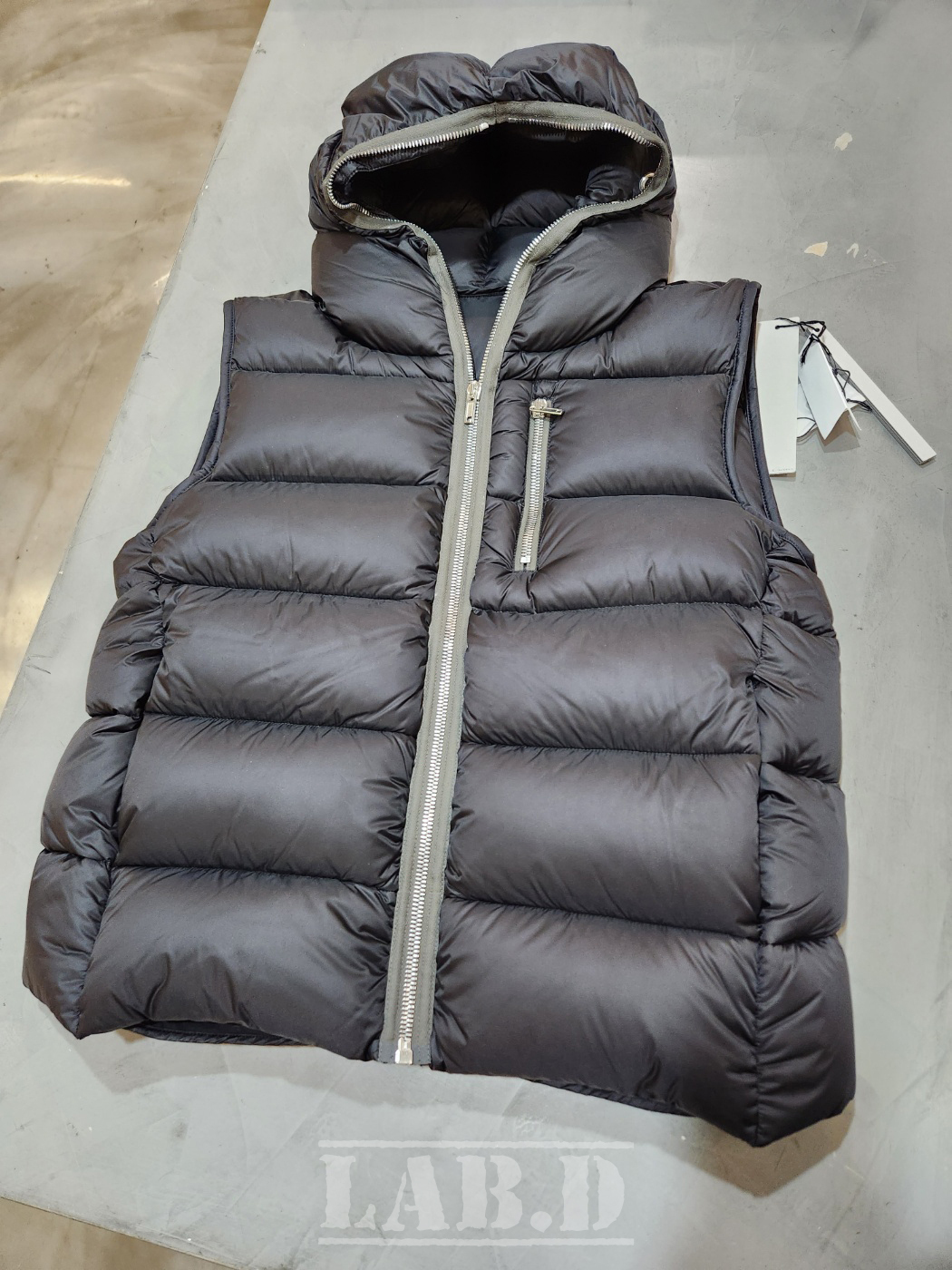 RICK OWENS | GOOSE DOWN GIMP VEST BLACK ダウンベスト