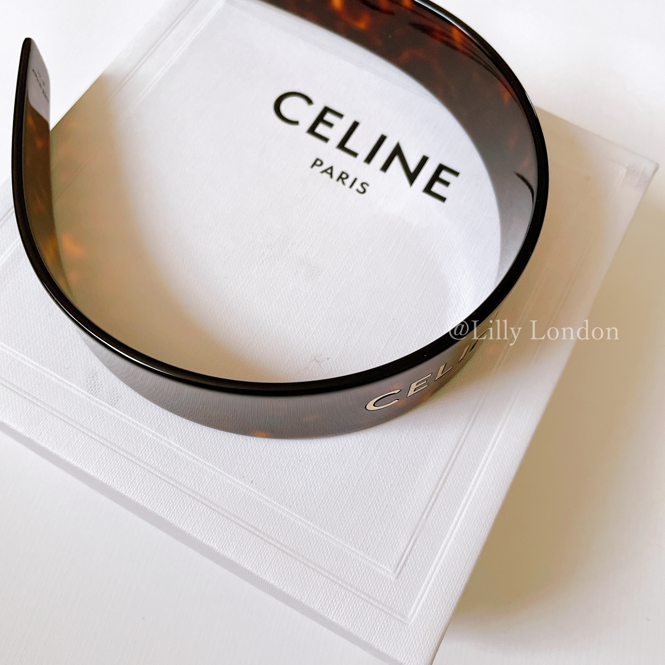 セリーヌ CELINE ロゴ ヘッドバンド カチューシャ ヘアアクセ