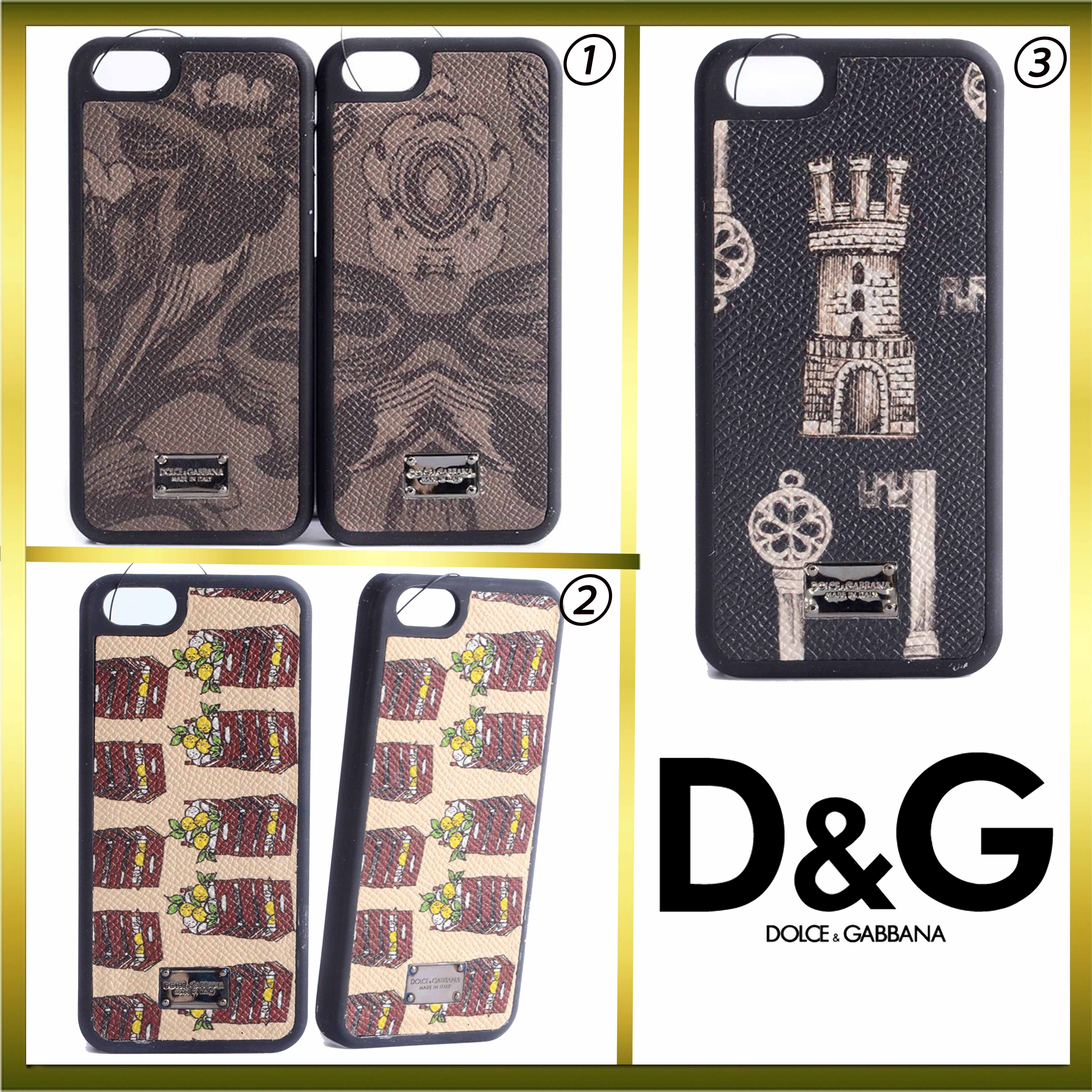 【関送込】DOLCE＆GABBANA ロゴプレート付 iPhone5/5S/SE初代