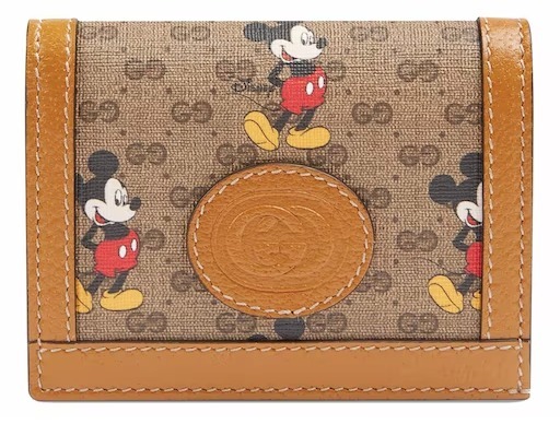 【税金/送料なし】ディズニー × グッチ 二つ折り財布 GGSupreme