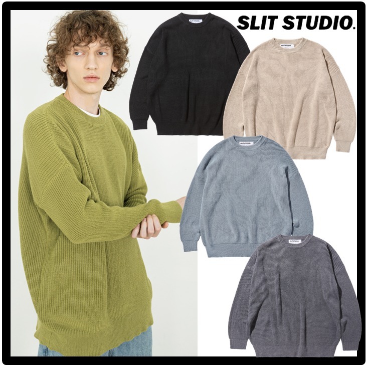 ★TXT 着用★関税込★SLIT STUDIO★DAILY ROUND VINTAGE KNIT★