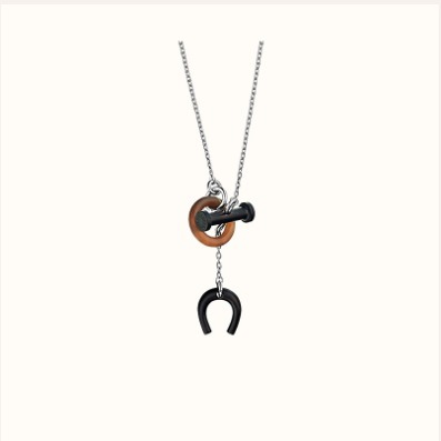 《HERMES》馬蹄とホーンのネックレス/Mobile Equestre necklace