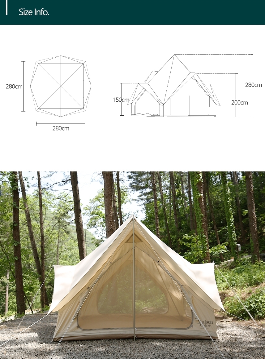 Naturehike]Maison Atelier 280 SUPERNOVA 綿テント (Naturehike