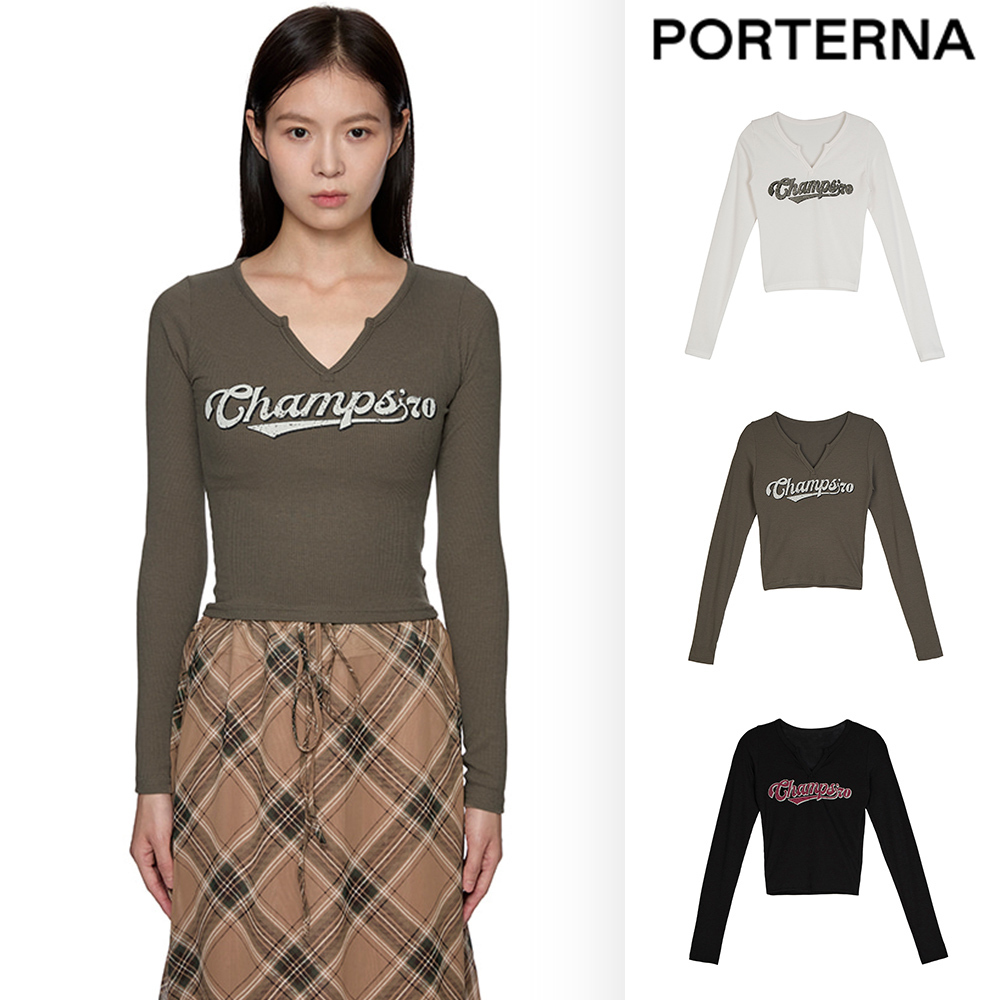 【PORTERNA】Vintage Logo Slim T-shirt