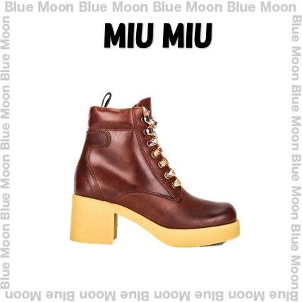 ブラウン(茶色)系 MiuMiu(ミュウミュウ) ブーツ(レディース) - 海外 ...