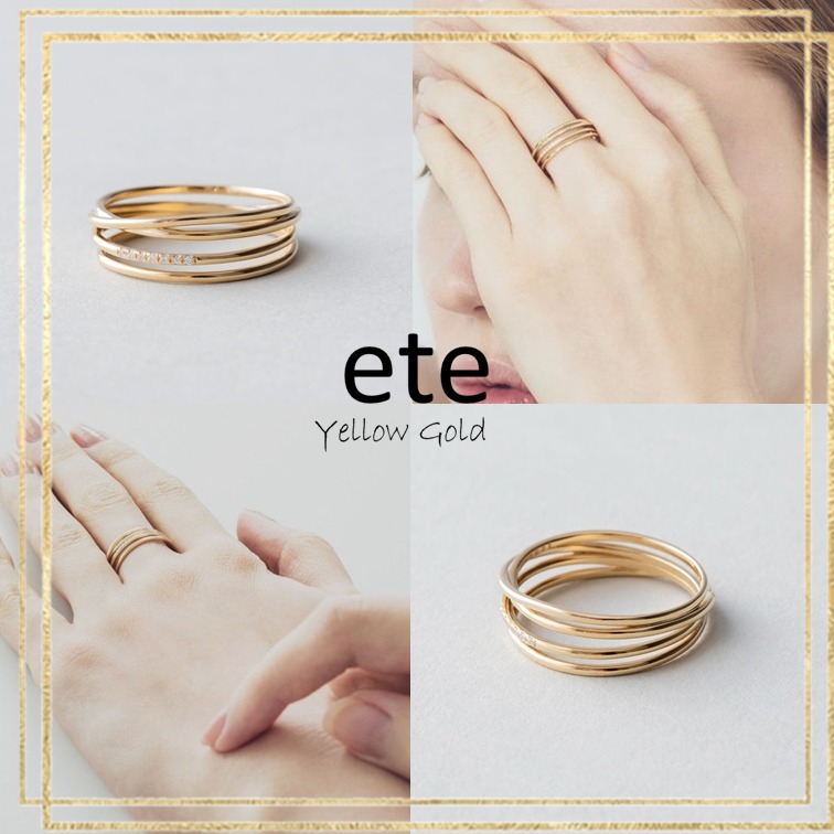 ete bijoux ブレスレット K18YG ドロー レディース : ZOZOTOWN
