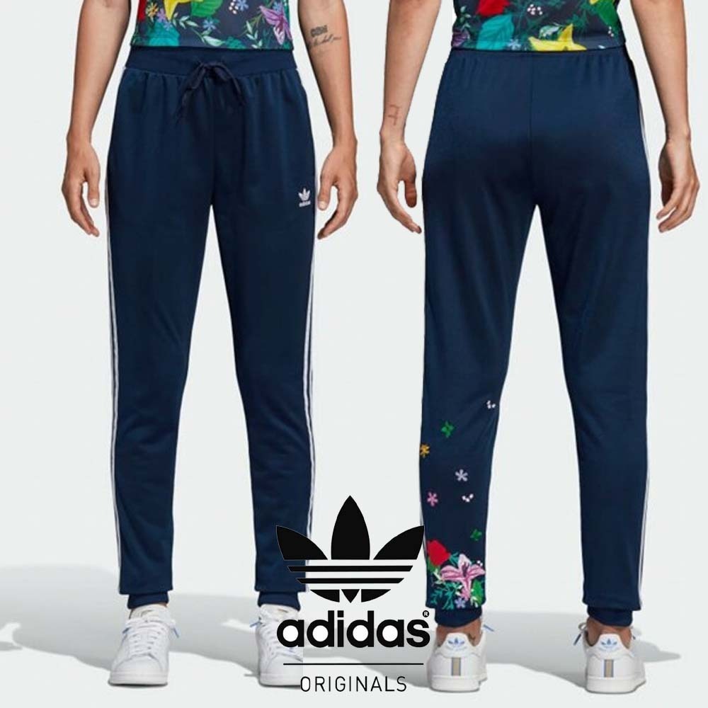 正品 adidas アディダススーパースタートラックパンツ フラワー