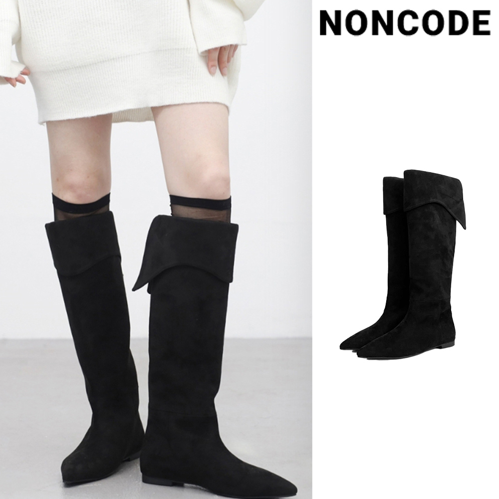 【NONCODE】Anka folding suede long boots
